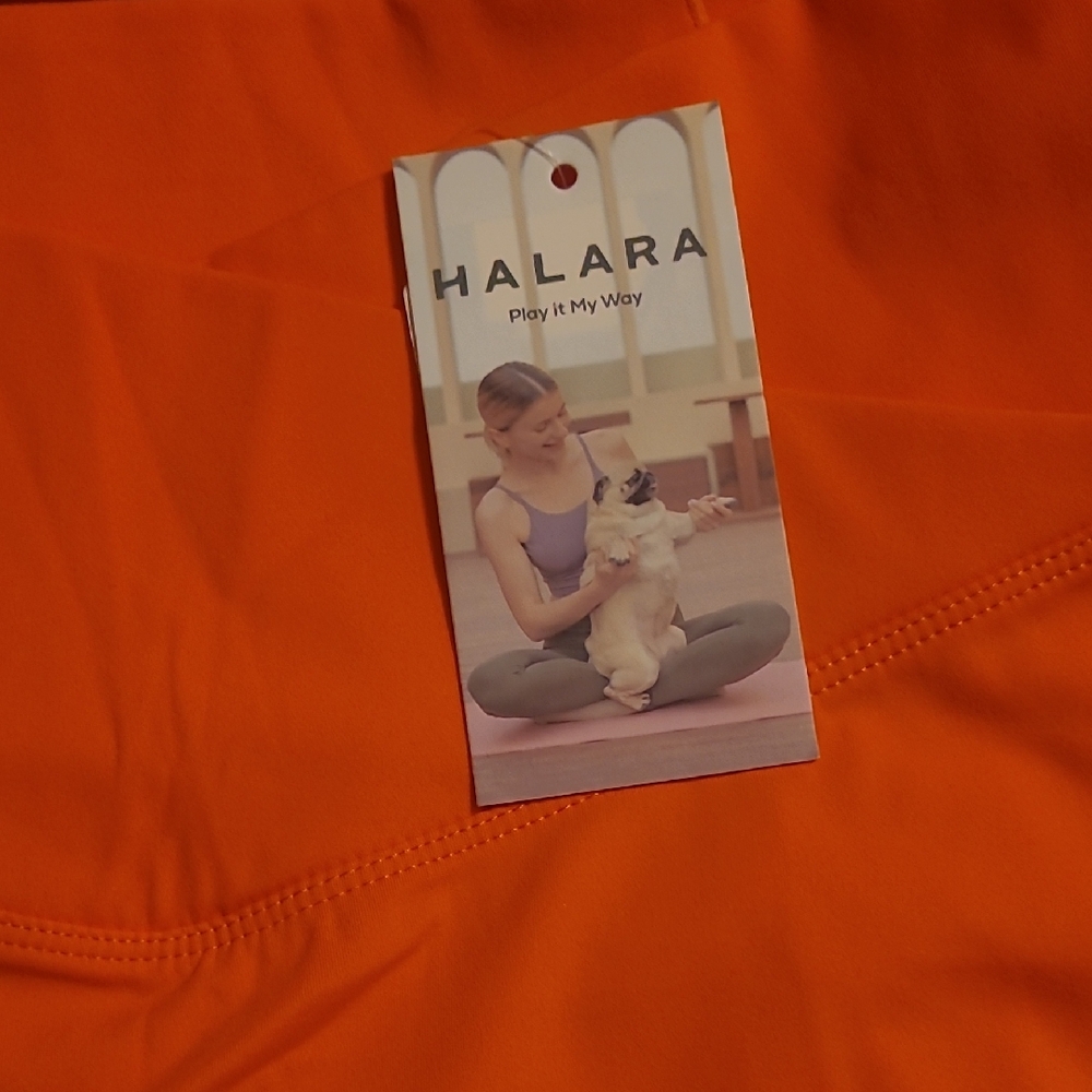 HALARA Women's Vibrant Orange Sports Pants